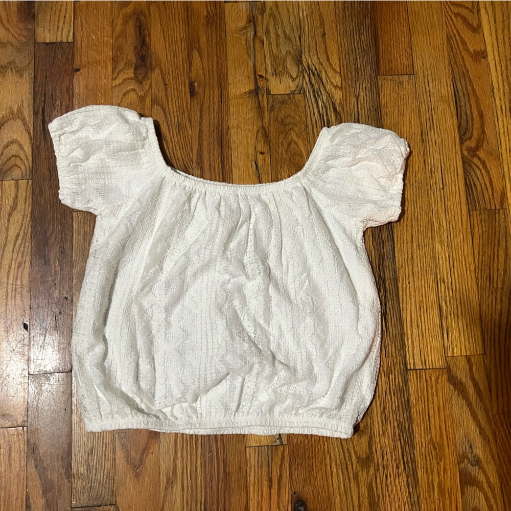 Express x Olivia Culpo limited collection white shirt